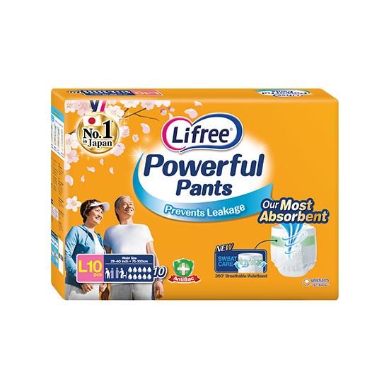 Lifree Extra absorb Pants Medium Size10 Pcs  FITBYNETCOM